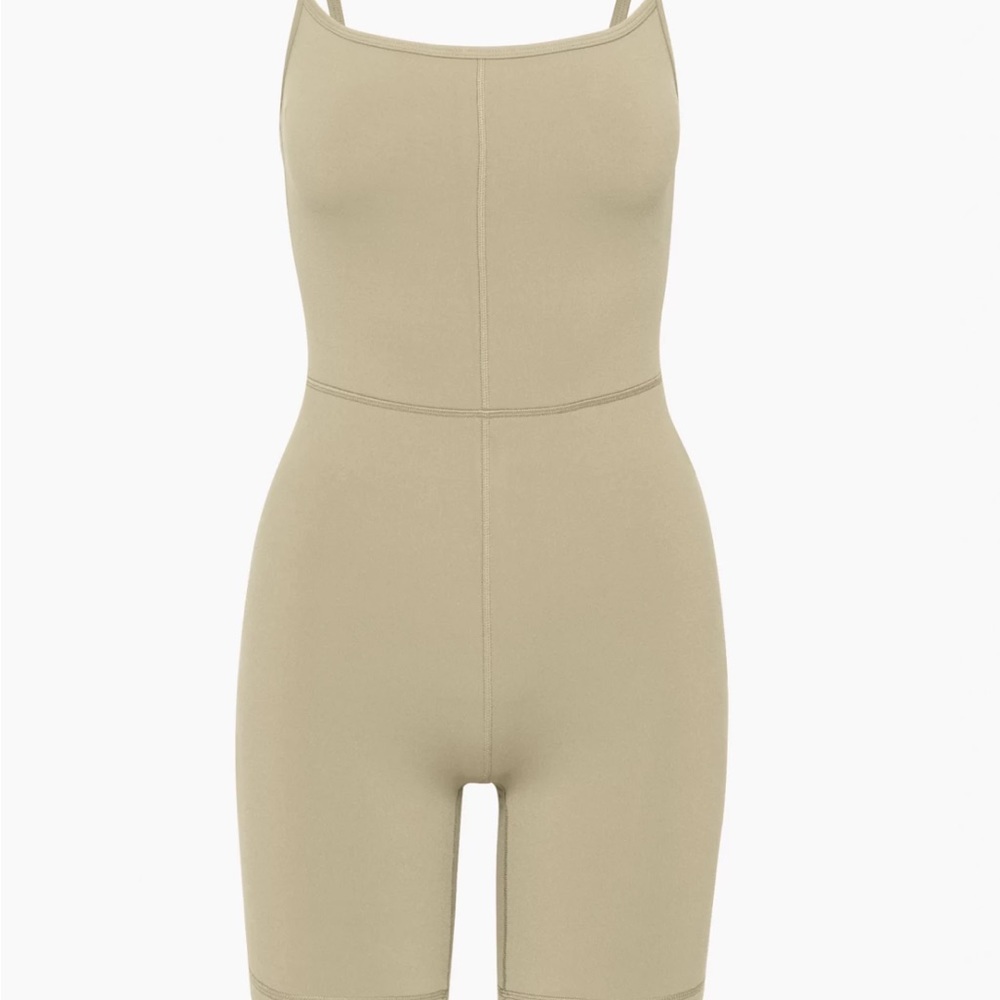 Aritzia divinity romper in Taupe Beige